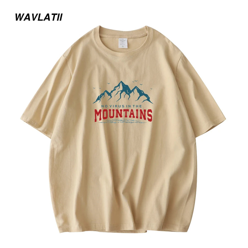 Camiseta Manga Curta Mountain 100%Algodão