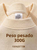 Camiseta Lisa Loose Fit 100% Algodão 300g