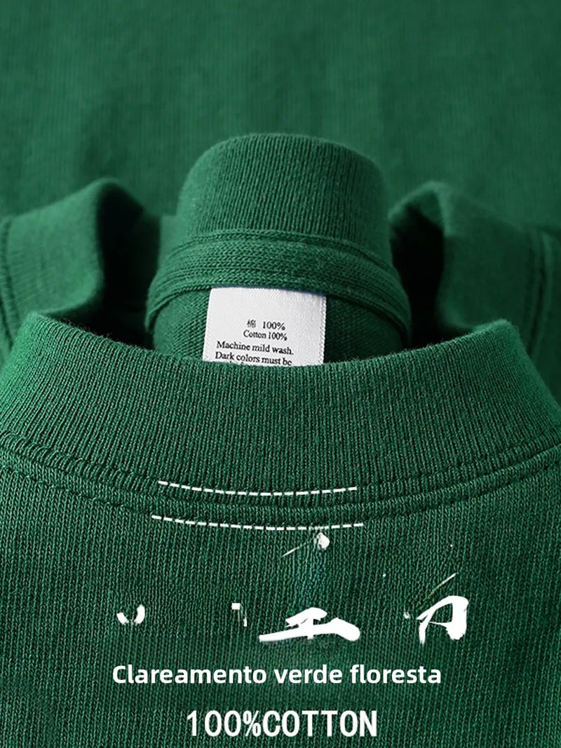 Camiseta Lisa Loose Fit 100% Algodão 300g