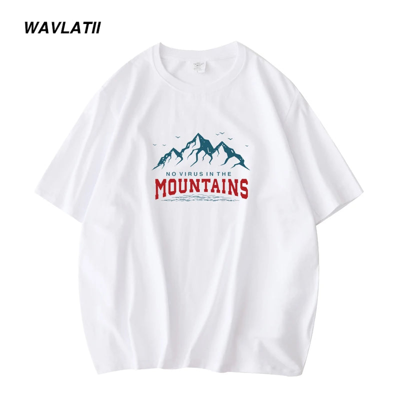 Camiseta Manga Curta Mountain 100%Algodão