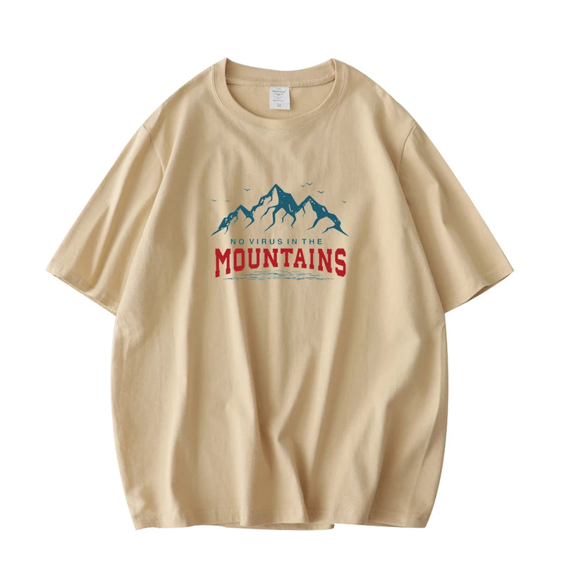 Camiseta Manga Curta Mountain 100%Algodão